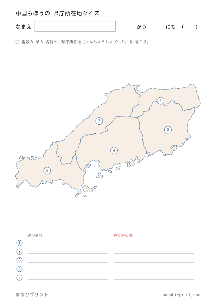 中国 県庁所在地クイズ